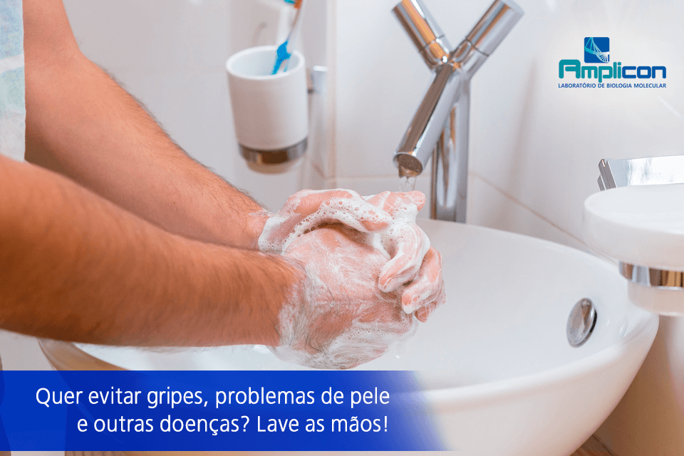 Quer evitar gripes, problemas de pele e outras doenças? Lave as mãos!